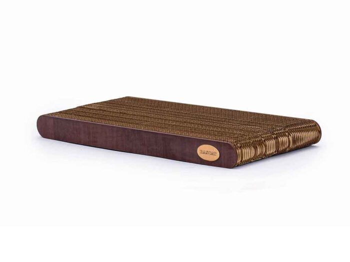 Rascador Rascat de madera para gatos con forma de vainilla