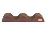 Rascador de madera con ondas para gatos